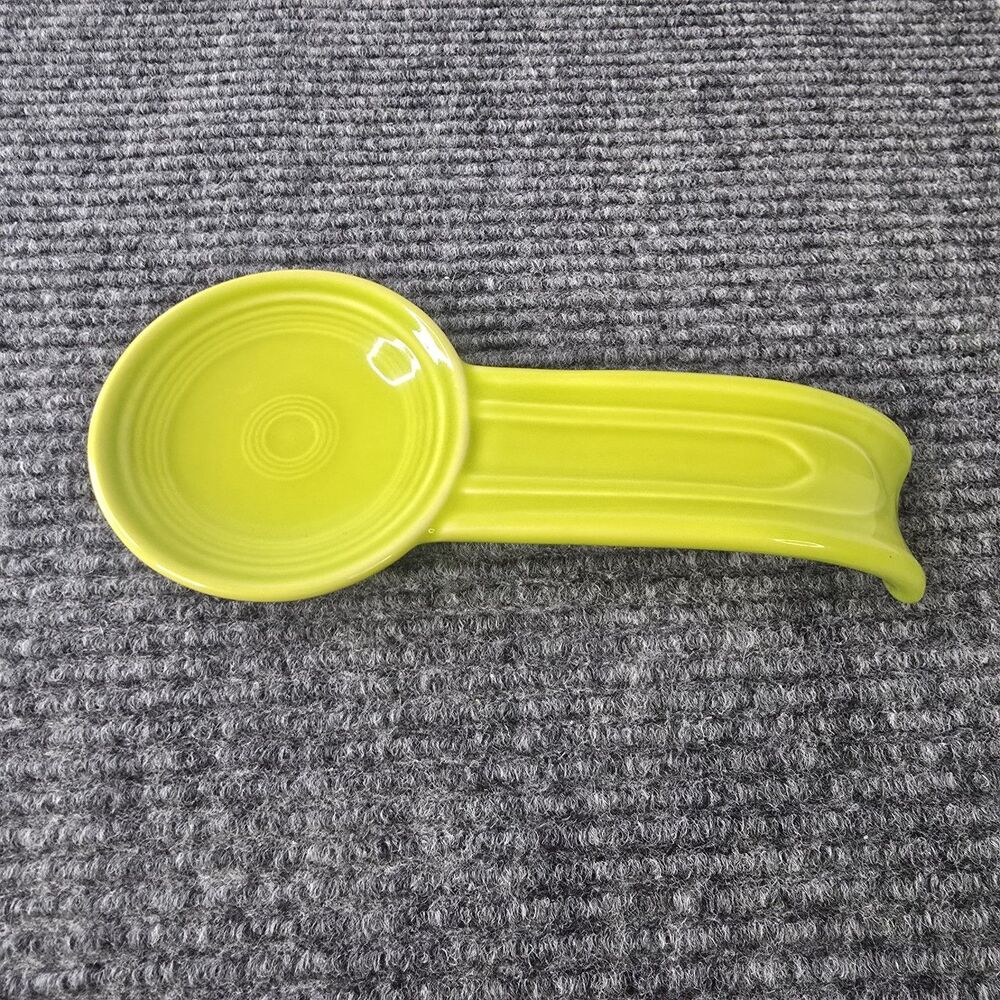 Fiestaware Spoon Rest Lemongrass Color Vintage HLC Made in USA
